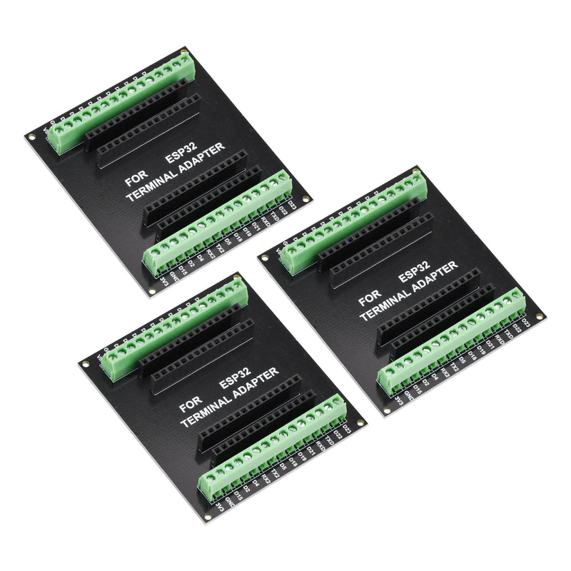 diymore Pack of 3 for ESP32 Breakout Boards 1-in-2 for 30 Pin Slim Version Microcontroller, Compatible with ESP32 Devkit V1 3pcs-30pin