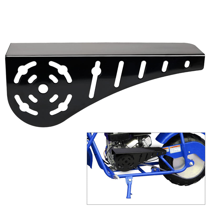 Mini Bike Chain Guard Cover for Most Mini Bikes Compatible with 5-7HP Predator 196cc 212cc 201cc Compatible with Honda Clone Tecumseh Briggs & Stratton Engines(Black) Black