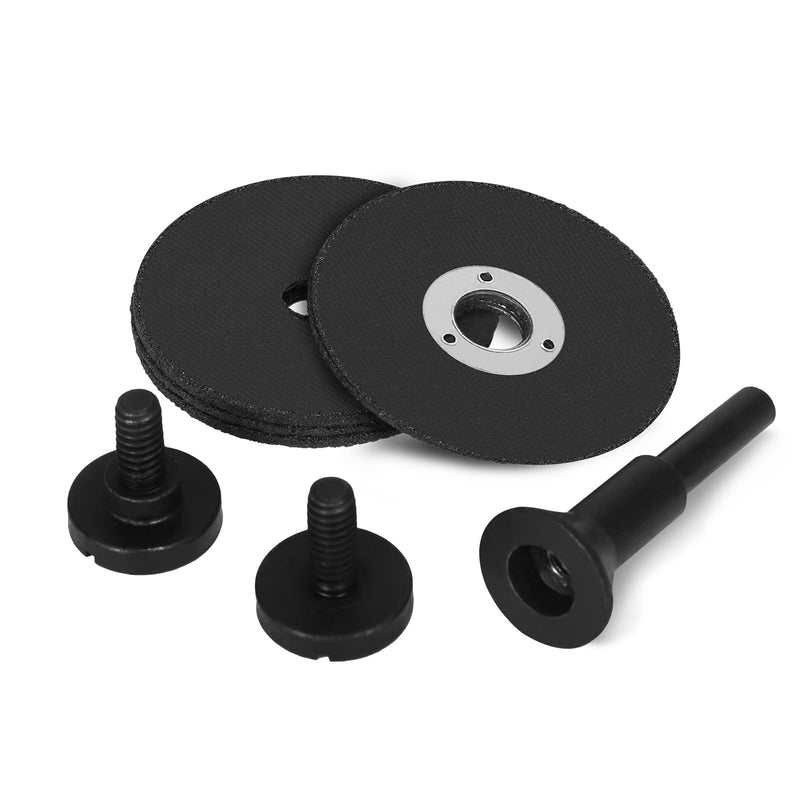 [Australia - AusPower] - 2 Inch Cut Off Wheel with 1/4 Stem Mounting Mandrel for Die Grinder, W3/8" Arbor Hole Cutting Wheel for Metal & Stainless Steel Rotary Tool Drill Attachment Bolt Cutter Discs 2 Inch Cutting Wheel + Mandrel (5+1) 2 Inch Cutting Wheel + Mandrel (5+1) 