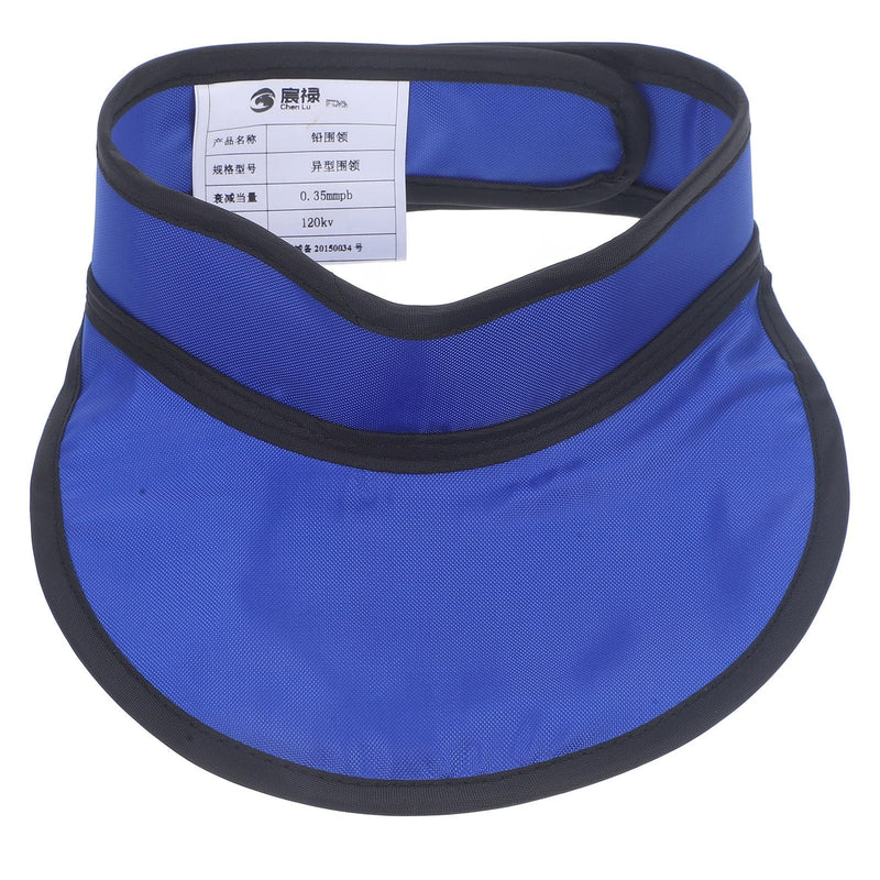 [Australia - AusPower] - VILLCASE Thyroid Shield Collar Cover, X-ray Protective Thyroid Shield Cover Protector Radia-tion Protection Collar Hospital Supplies Rubber Cap, Blue 59X15.5CM 