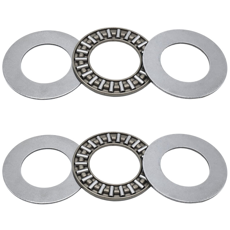[Australia - AusPower] - 2 Sets AXK2035 Thrust Needle Roller Bearings with Washers 20mm Bore 35mm OD 2mm Width 20mmx35mmx2mm 2 