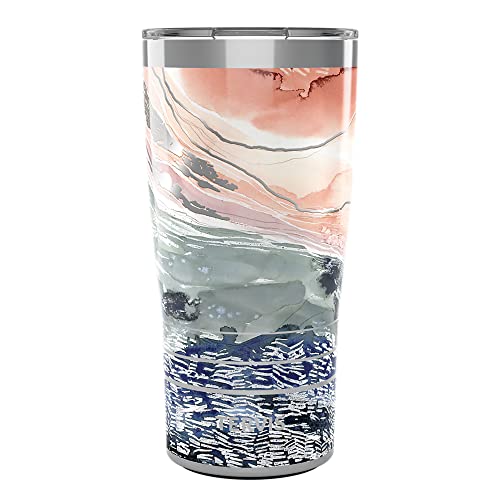 Tervis Traveler Kelly Ventura Drift Triple Walled Insulated Tumbler Travel Cup Keeps Drinks Cold & Hot, 20oz, Stainless Steel Kelly Ventura - Drift 20oz Traveler with Slider Lid
