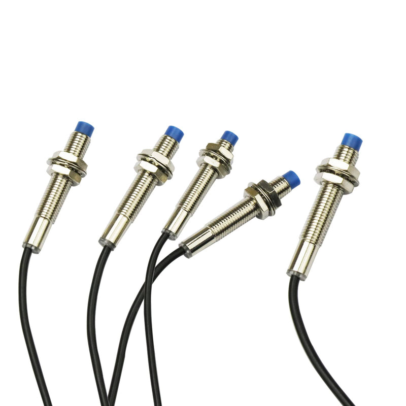 [Australia - AusPower] - 5Pcs LJ8A3-2-Z/BY Inductive Proximity Sensor Switch NO Normally Open PNP DC6V-36V M8 3 Wire Detector 2mm 