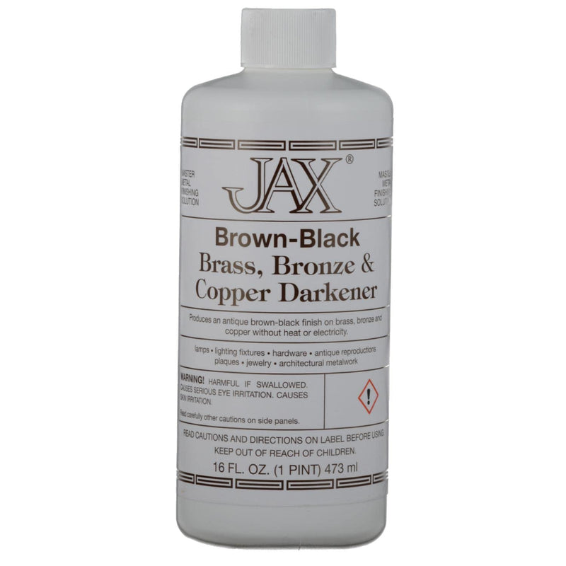 [Australia - AusPower] - JAX Brown/Black Darkener - Metal Finishing Solution - Antique Finish Without Heat or Electricity - Pint 