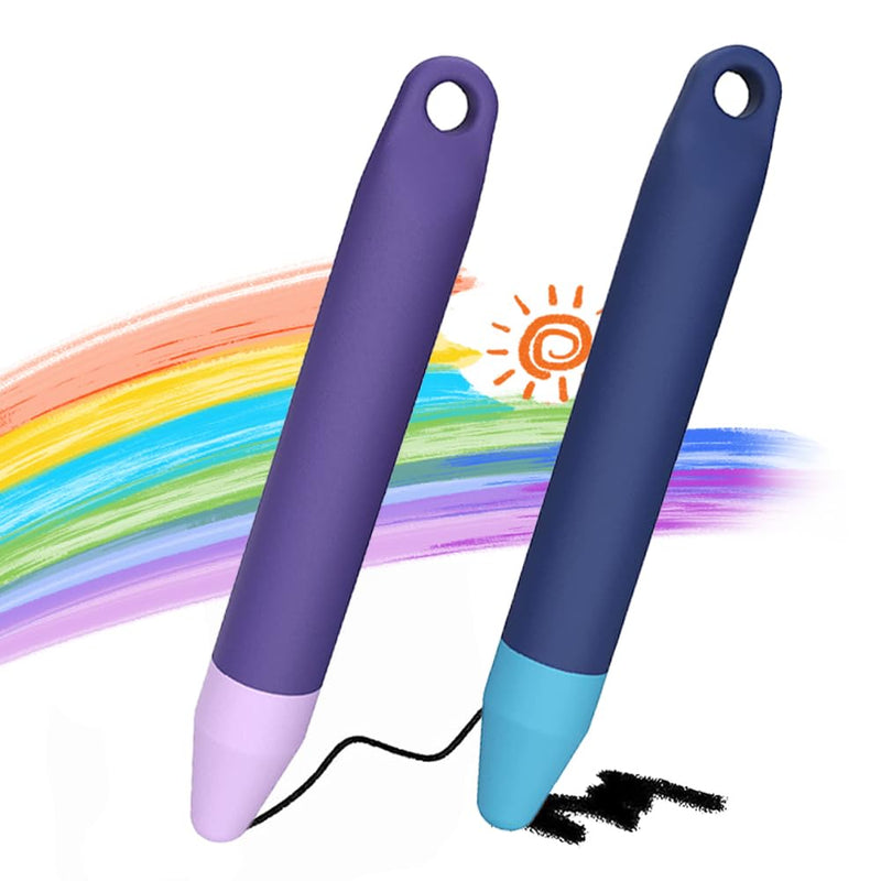 [Australia - AusPower] - [2PCS] TUCANA Premium Stylus Pens for Kids, Compatible with All Touch Screen Devices, iPad and Android Devices, Easy Grip, Durable and Safe Stylus Pen for Kids 
