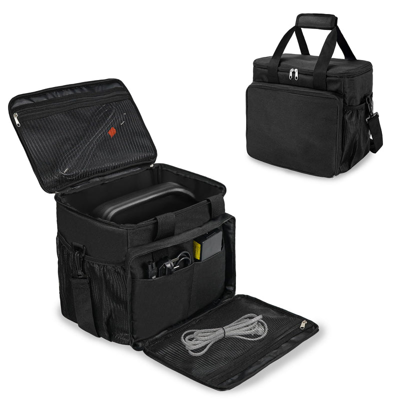 Porch Shield Portable Power Station Carrying Storage Bag for Jackery Solar Generator Explorer 500 Power Station Bag-Black Fit 500W