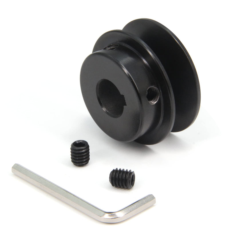 [Australia - AusPower] - AK20-5/8" Bored Single Groove Web Sheaves 2.0" OD 5/8"Bore V-Belt Sheave Cast Iron Belt Pulley for V-Belt (AK20-5/8", Single Groove) AK20-5/8"Bore 