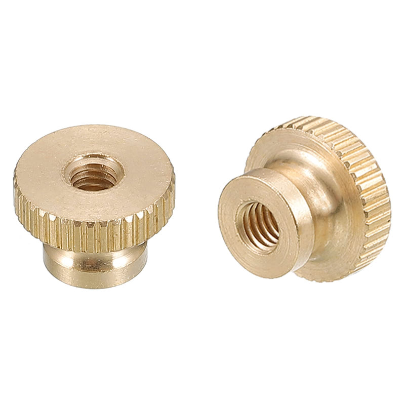 [Australia - AusPower] - uxcell Knurled Thumb Nuts, 5pcs M5 x D16mm x H10mm Brass Knurled Nut with Collar High Head Through Hole Adjusting Nuts for 3D Printer Parts M5 x 16mm x 10mm 5 