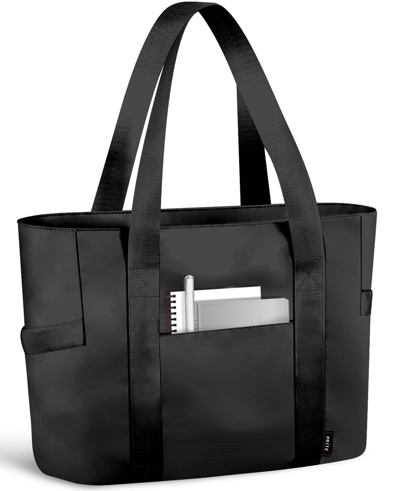 [Australia - AusPower] - Tote Bag for Women Weekender Bag with Laptop Compartment for Work Nurse Travel Gym Black 