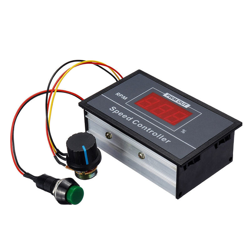 [Australia - AusPower] - PMW 6-60V 12V 24V 36V 48V 30A PWM DC Motor Speed Controller , Speed Adjustable Stepless Governor,Regulator Variable Speed Switch ,Display LED Control Circuit Board Start Stop Switch DC 6-60V, 30A 