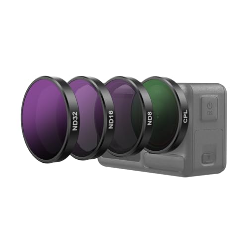 TELESIN CPL ND Filter for DJI Osmo Action 5 Pro/4/3, Xtra Edge/Pro Action 5/4/3 CPL+ND8 16 32 Filter