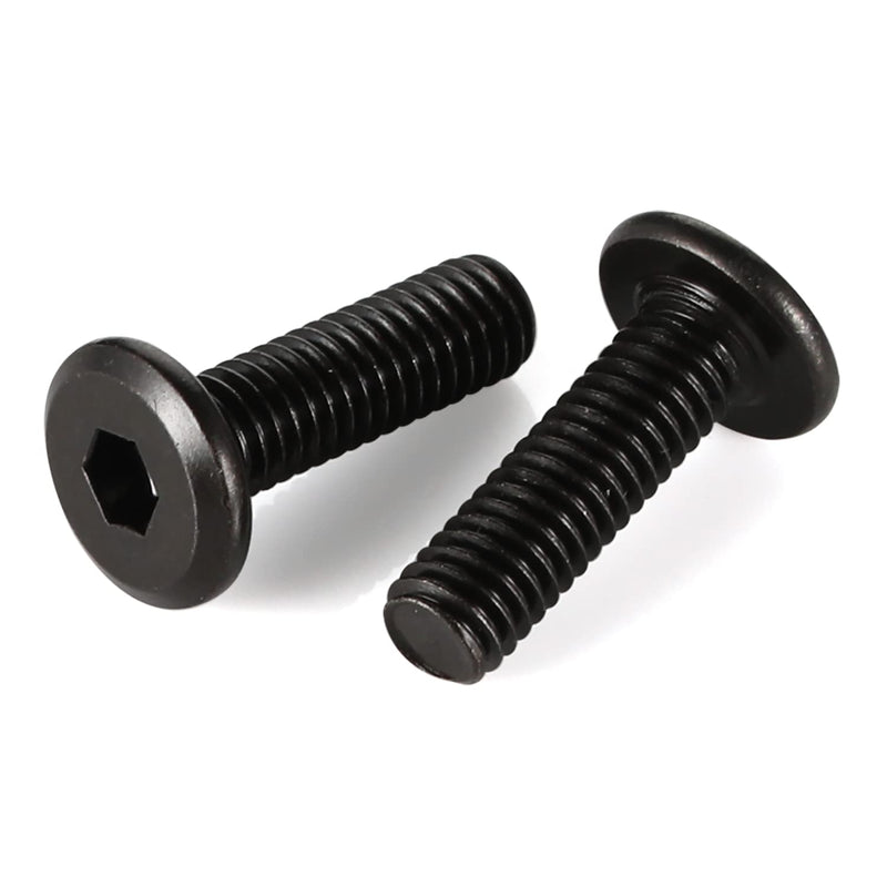 [Australia - AusPower] - 1/4-20 x 3/4" Flat Head Socket Head Screw Furniture Bolts Countersunk Connector Screws, Stainless Steel 18-8 (304), Black Oxide, Fully Threaded, 25 PCS 1/4-20 x 3/4" 