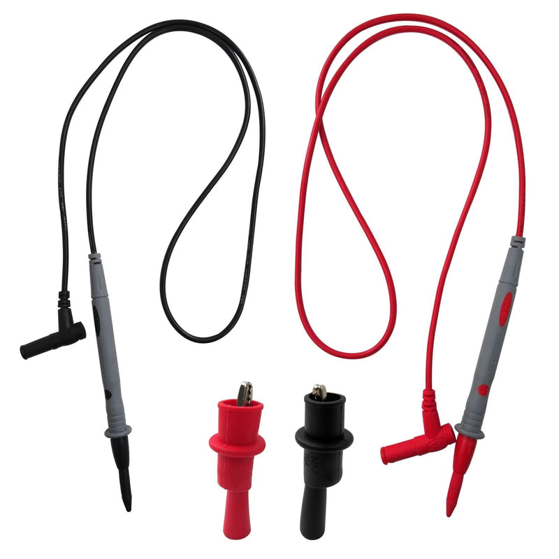 [Australia - AusPower] - Test Leads Kits for Multimeter Meter Electrical Alligator Clip Probes 1000V 20A 