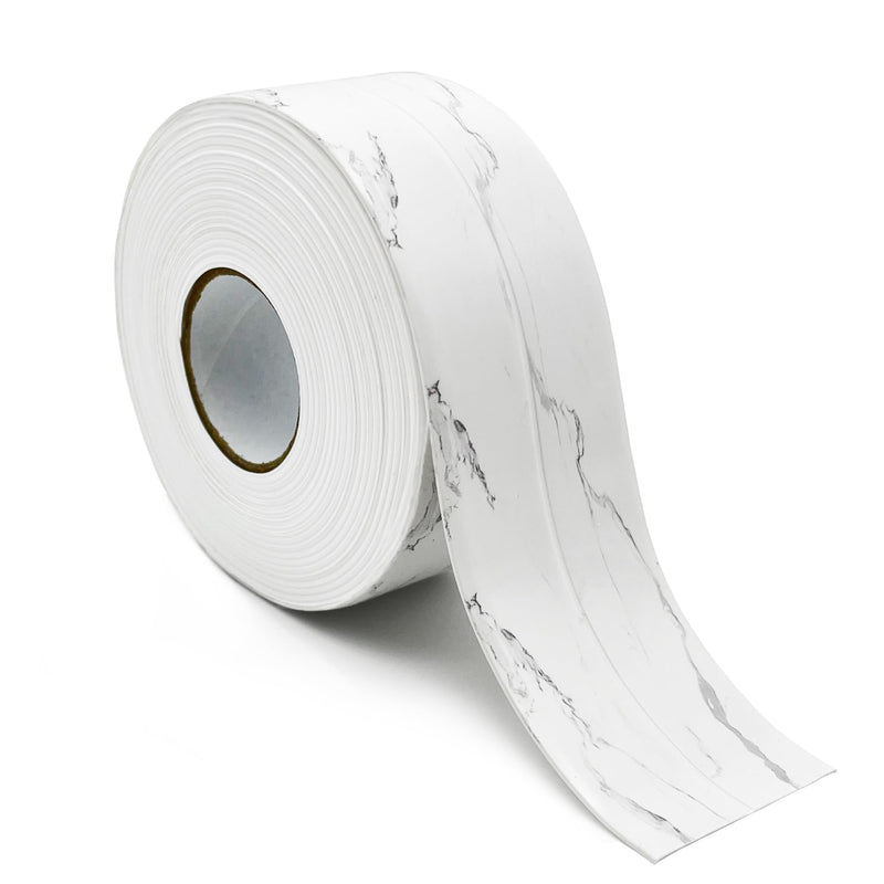 [Australia - AusPower] - Caulk Tape Strip, 1.5" x 10.5Ft Self Adhesive Bath & Kitchen Sealant Strip, PVC Waterproof Sealing Tape for Bathtub Toilet Bathroom Shower Kitchen Sink Cracks 