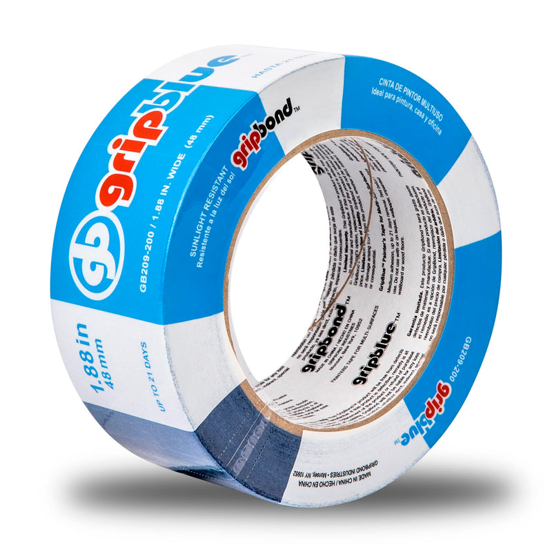Blue Painters Tape 2 Inch Wide, 1 Roll Masking Tape - Perfect for Precise Lines on Walls & Trim, Multi-Surface, Residue-Free, Easy Removal - Ideal for Indoor & Outdoor Use, 1.88in x 60yds 2 in/1.88 (Single Roll)