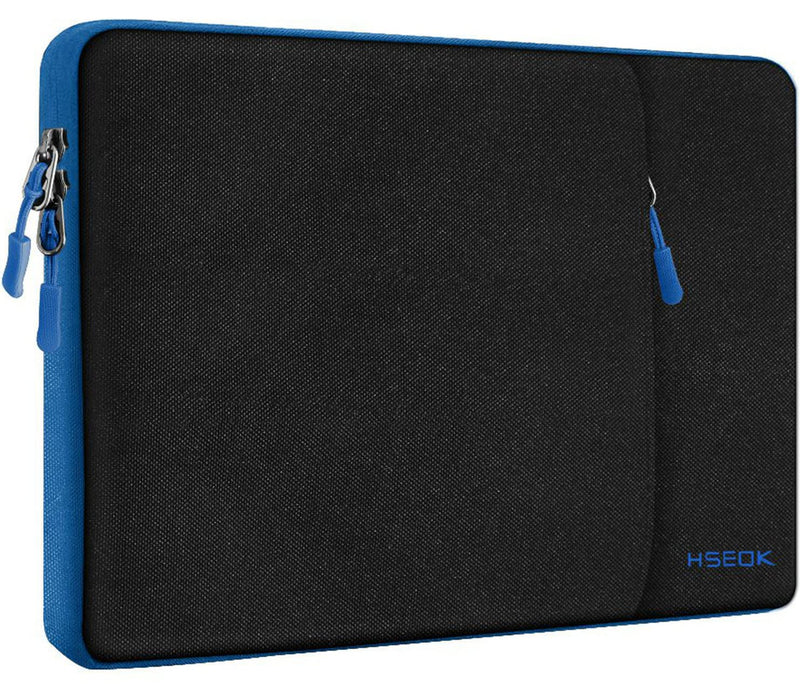 [Australia - AusPower] - Laptop Case 15 15.6 16 Inch Sleeve Recycled Water Resistant Cover for MacBook Pro 16" & 15.4", Surface Book 2/1 15" and Most Popular 15"-16" HP Dell Asus Acer Razer MSI Notebooks,Black&Blue 15.6" Black&Blue 