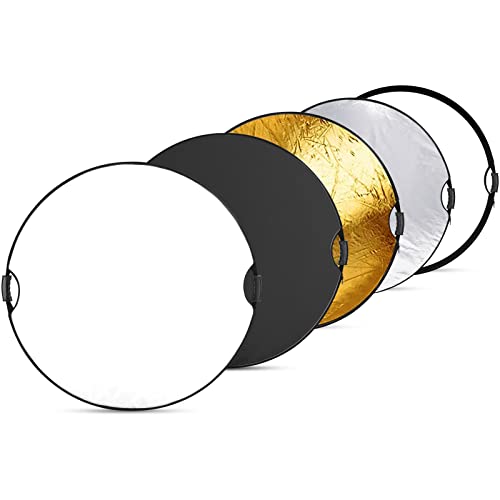 NEEWER 43"/110cm Light Reflector with Handle Grip with 3/8" Thread 110cm