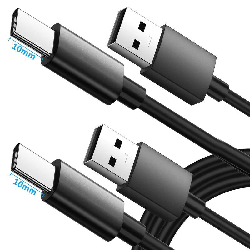 [Australia - AusPower] - 10mm Extended Tip USB Type C Data Sync Charger Cable, 1M Length USB-C Charging Cable Cord Compatible with Blackview BV7100 BV7200 BL8800 Pro BV6600 Pro AGM G1 G1S H5 Pro X3 Armor Series Rugged Phones 