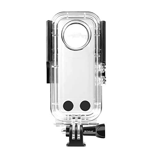 PULUZ 30m/98ft Dive Case for Insta360 X3 Underwater Waterproof Housing Cover Protective PC Shell Photography Housings with Bracket Insta 360 X3 Camera Accessories