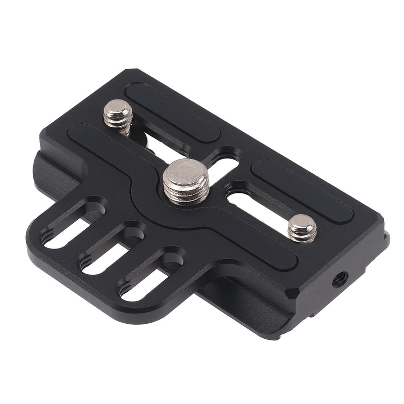 [Australia - AusPower] - FocusFoto Extended Upper Quick Release Baseplate QR Plate for DJI Ronin RS2 RSC2 RS3 Pro Gimbal Stabilizer Arca-Swiss Standard Camera Tripod Ballhead (Extended Version) 