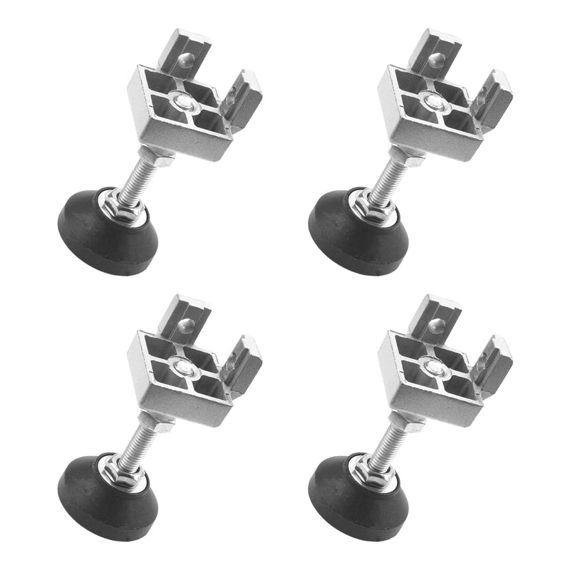 [Australia - AusPower] - 4 Sets 4040 Series Aluminum Profile Adjustable Feet for T Slot 8mm Leveling Leg 