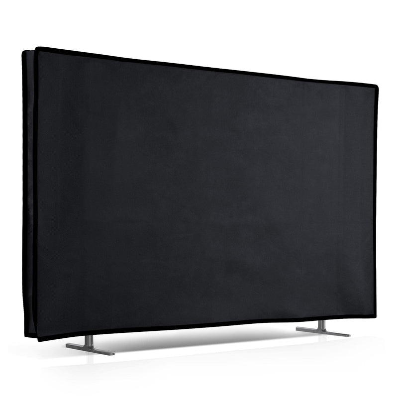 [Australia - AusPower] - kwmobile Dust Cover for 32" TV - Fabric Case TV Protector for Flat Screen TVs - Dark Blue 
