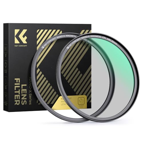 K&F CONCEPT 62mm Magnetic Polarizing Filter + Magnetic Basic Ring Kit