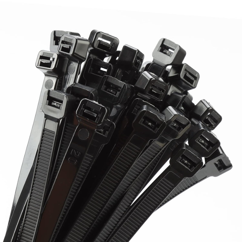 18 inch Black Zip Ties Heavy Duty 100 PACK, 200 LBS Ultra Exclusive Strong Plastic Wire Ties, Large Cable Ties Extra Long Tie Wraps, Indoor and Outdoor UV Resistant 18 inch