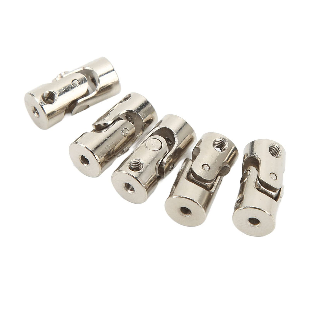 Alomejor 5PCS 2mm Universal Joint Shaft Coupling 2 Section Universal Joint Coupling Connector for RC Car Boat