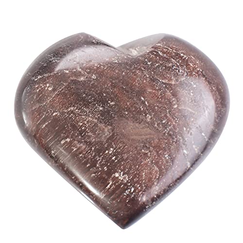 ZAICUS 50mm Red Tiger Eye Heart Crystal Love Stones Healing Crystals Natural Reiki Gemstone Hand Carved Palm Thumb Worry Pocket Massage Stones Therapy & Meditation Gifts for Mothers Day