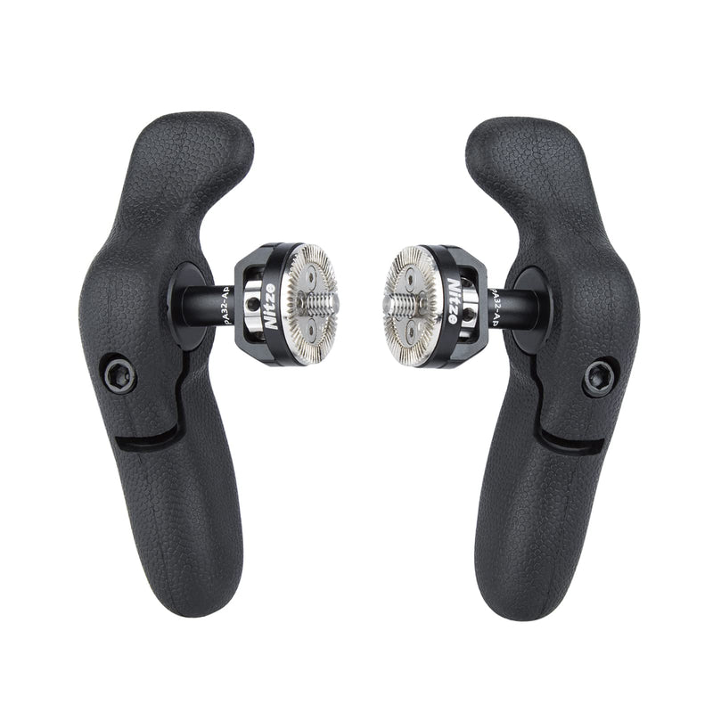 [Australia - AusPower] - Nitze Side Handle Kit with ARRI Rosette, Left Side Handle, Right Side Handle for Smartphone Cage, iPad Cage and Monitor Cage - PA32A 