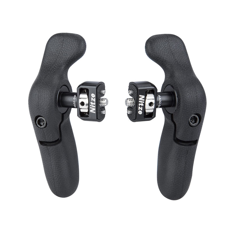 [Australia - AusPower] - Nitze Side Handle Kit with 1/4" Screw and Detachable Locating Pins for Smartphone Cage, iPad Cage and Monitor Cage - PA32D 