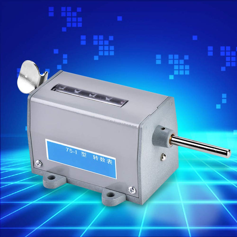 [Australia - AusPower] - Turn Counter Rotation Counter 75 I 5 Digits Display Mechanical Resettable Rotary Revolution Counter 