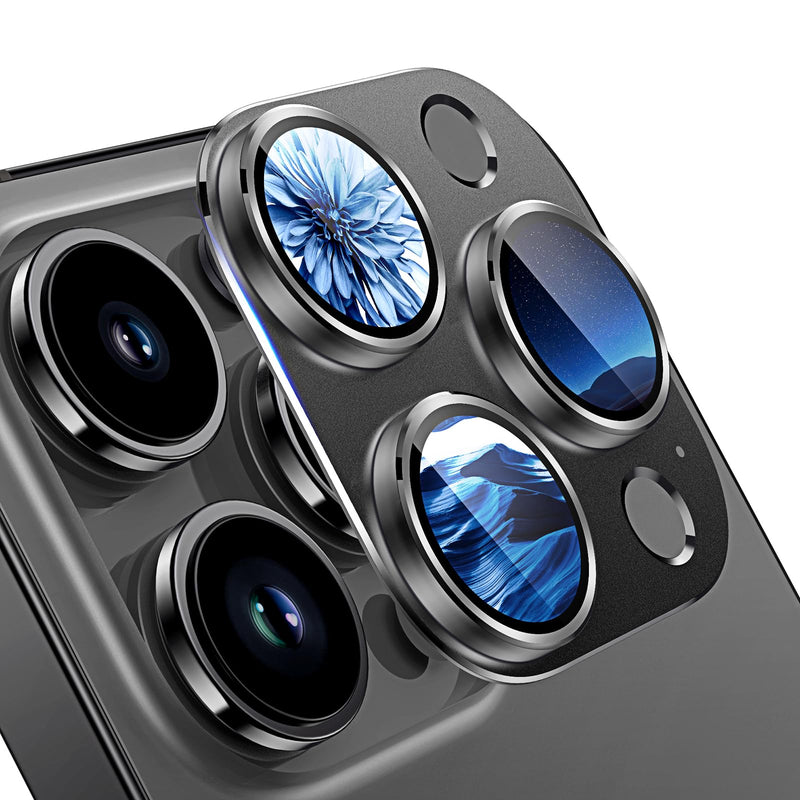 [Australia - AusPower] - TAURI 1 Pack for iPhone 13 Pro Max/iPhone 13 Pro Camera Lens Protector, [Strong Adhesion] [Scratch Resistant] Aluminum alloy & Sapphire Glass material, Case Friendly Easy to Install Graphite 