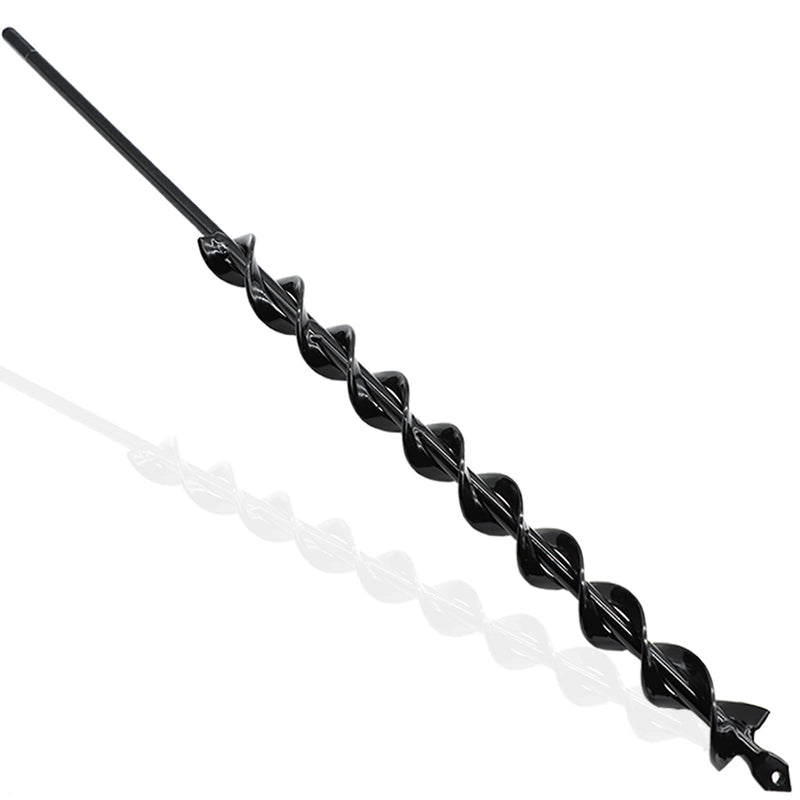 TCBWFY 24 Inch Auger Drill Bit for Planting - 1.2"x24" Long Handle Easy Planter Garden Auger - Bulb & Bedding Plant Augers - Post Hole Digger for 3/8”Hex Drive Drill 1.2"x24"
