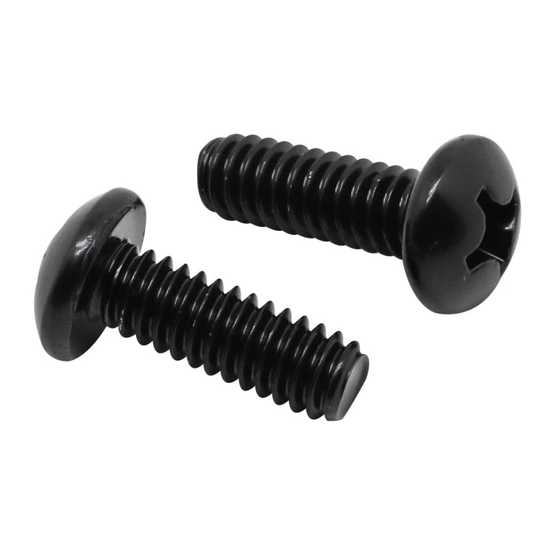 [Australia - AusPower] - 8-32 x 1/2" (1/4" to 3" Available) Pan Head Machine Screws, Full Thread, 304 Stainless Steel 18-8, Black Oxide, 100 PCS 8-32 x 1/2" 