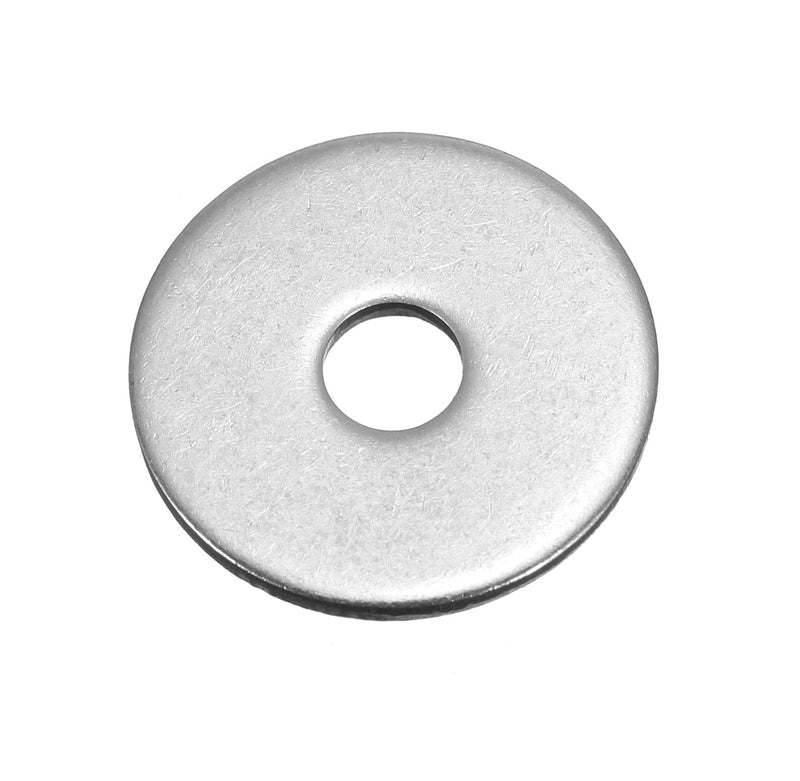 [Australia - AusPower] - 1/4" x 1" Stainless Fender Washer,18-8 (304) Stainless Steel Flat Washer,1/4" ID x 1" OD x 0.078" Thick(40Pcs) 