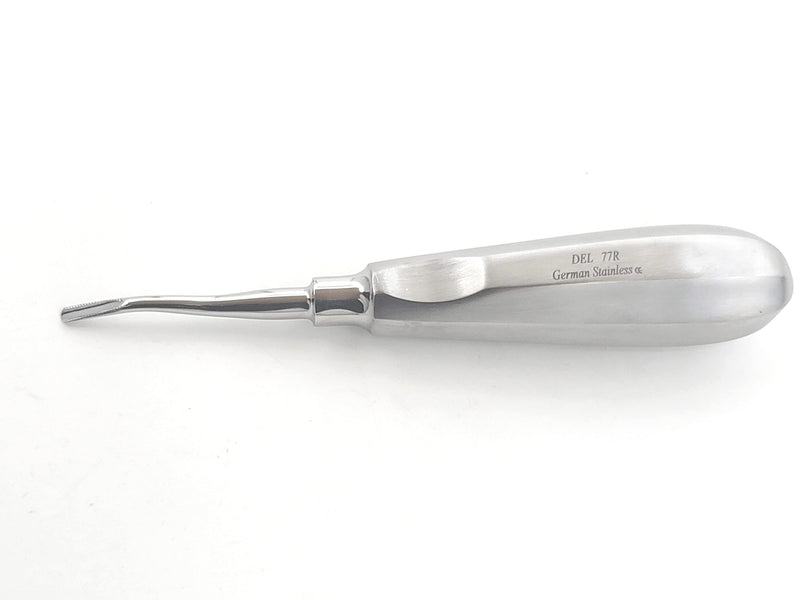 [Australia - AusPower] - German Dental Root Tip Serrated Elevator DEL-77R, Premium Grade Stainless Steel Dental Instrument 