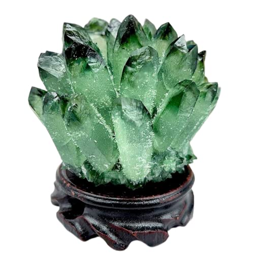 Natural Crystal Green Crystal Cluster Green Crystal Stone Large Quartz Crystal,Quartz Crystal Cluster, Green Stone Green Crystals