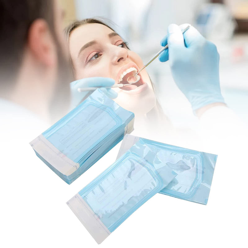 Self-sealing sterilisation bag, self-sealing sterilisation bag, PVC dental sterilisation bag bag, autoclave steriliser bag for cleaning tools, 100 pieces, 70 x 230 mm