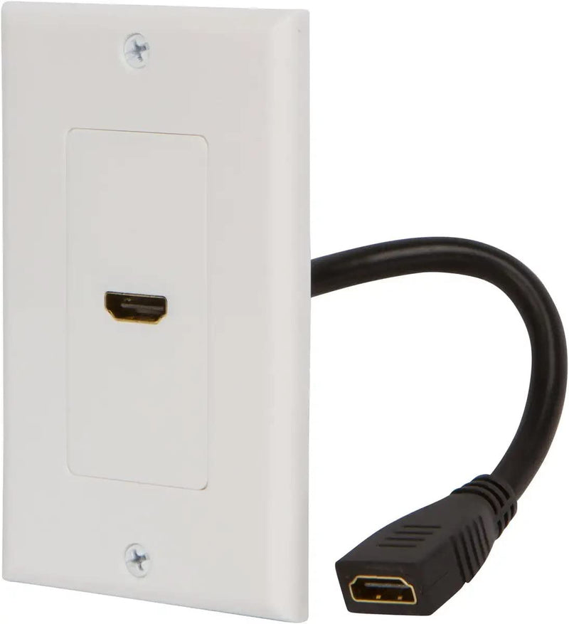 [Australia - AusPower] - Newhouse Hardware HDMIWP-WH-05 HDMI Wall Plate, White, 5-Pack 5 Pack 