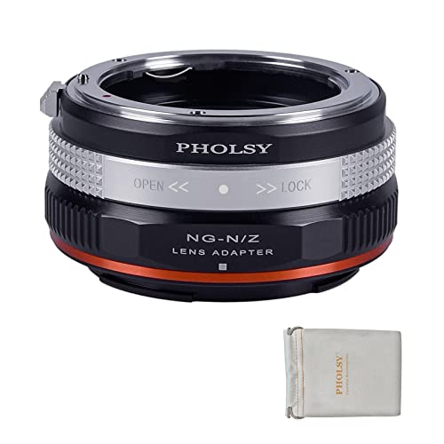 PHOLSY Lens Adapter Compatible with Nikon F (G-Type) Lens to Nikon Z Camera Nikon F or G to Nikon Z