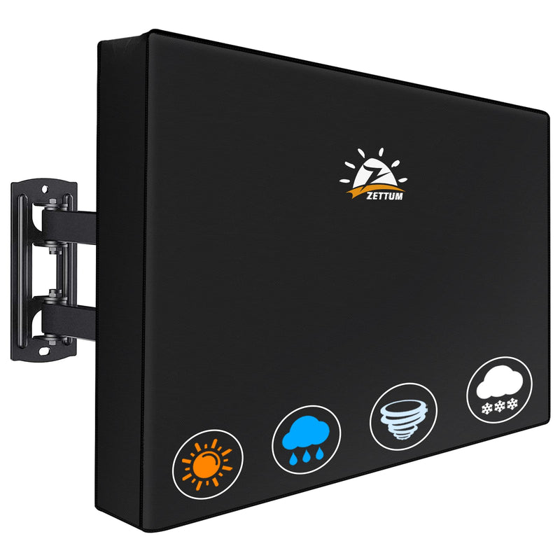 [Australia - AusPower] - Zettum Outdoor TV Cover 43 Inch - 600D TV Cover Weatherproof & Waterproof for 40 to 43 Inch Outdoor TV, Heavy Duty TV Enclosure Protector for Outside Flat Screen TV (Size: 40"L x 6"D x 26"H) 40" - 43" TV 