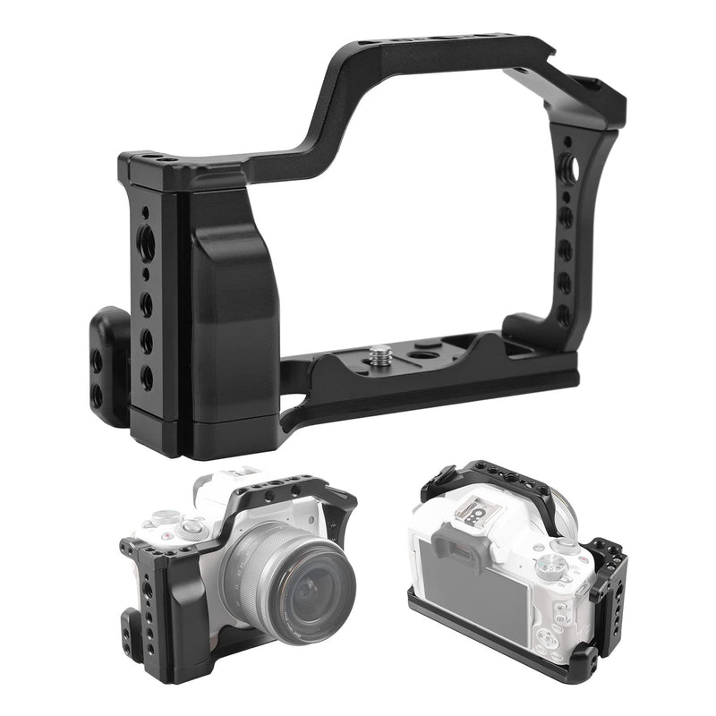 [Australia - AusPower] - M50 M50II M5 Cage, Aluminum Alloy Video Film Movie Making Rig Camera Cage with Cold Shoe for Arri Locating Hole for M50 M5 M50II Micro Single Camera 