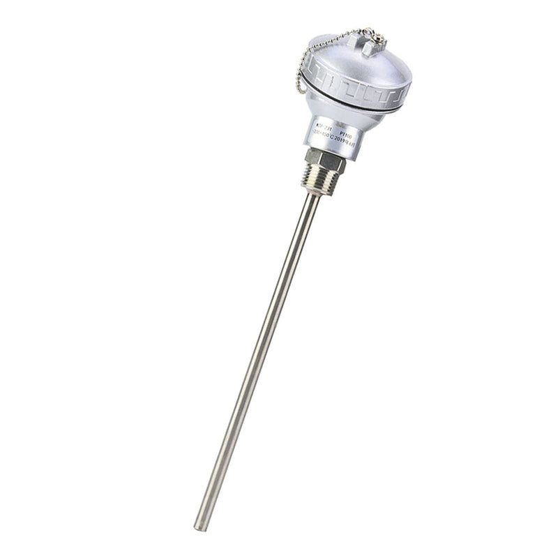 [Australia - AusPower] - Temperature Sensor Head, PT100 Temperature Sensor Probe 1/2" NPT Thread Thermocouple Terminal Head (PT 200mm) 