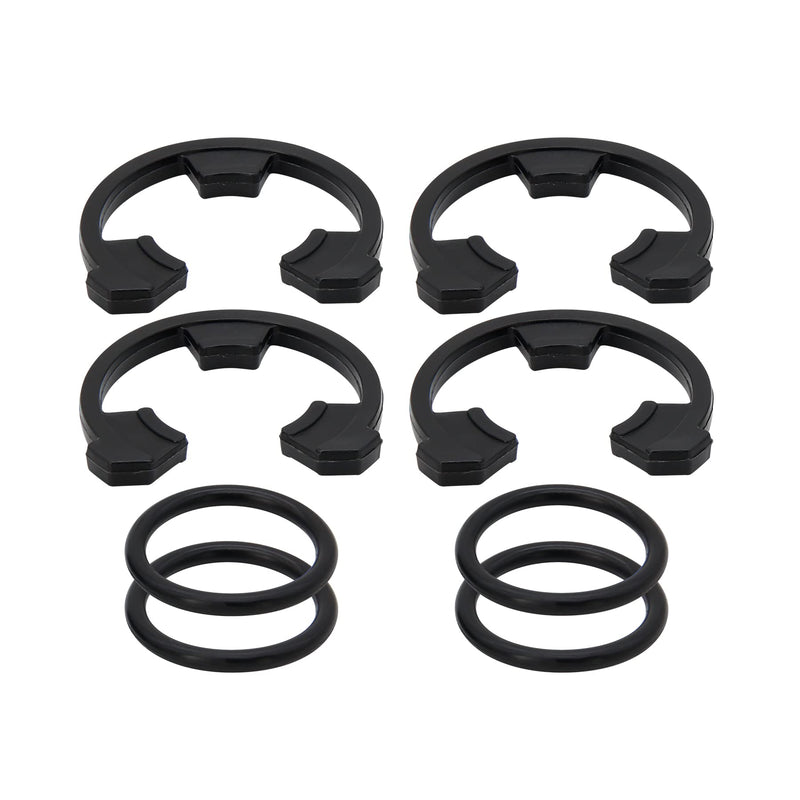 [Australia - AusPower] - (4+4PCS) 3/4" Water Softener Clip and O-Ring Kit Compatible with GE Kenmore Eco Pure Eco Water Softener, Replace Parts for 7116713 and 7170288 
