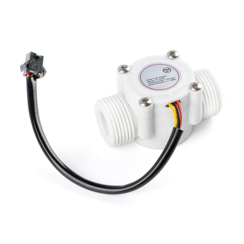 [Australia - AusPower] - S403 3-Wire G3/4" Flow Meter Flow Sensor Water Dispenser Flow Meter Hall Sensor DC3.5V-24V 1-60L/min S403 