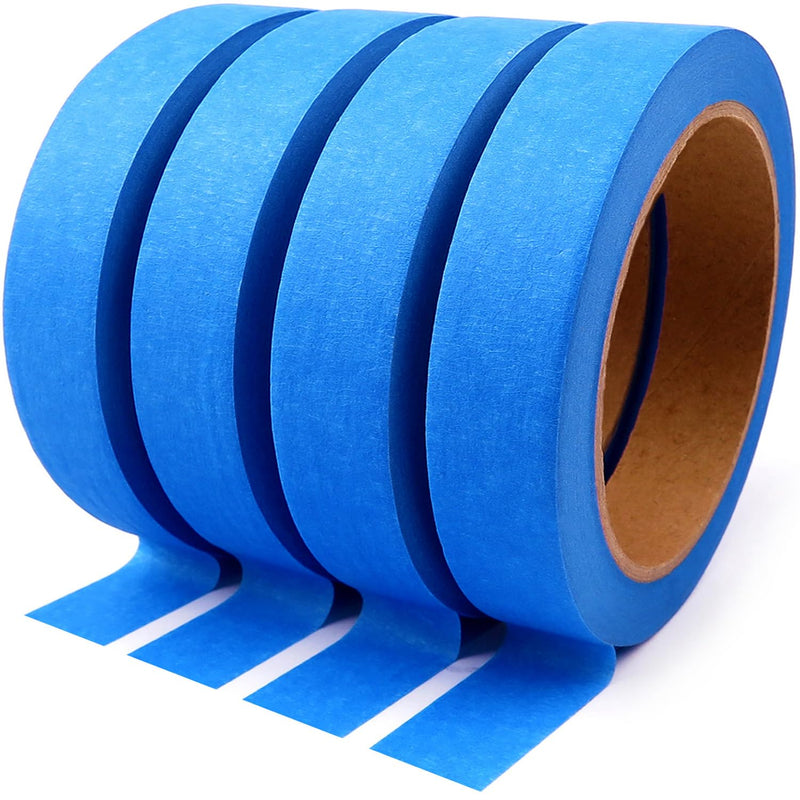 [Australia - AusPower] - Blue Painters Tape 3/4 Inches x 30 Yards - Multi Surface Use - 120 Yards Total - 4 Rolls 0.75" 