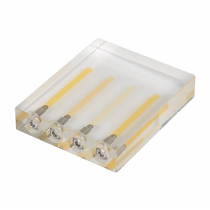 [Australia - AusPower] - Automobile Oil Quality Comparator Acrylic Comparer Transmission Oil Viscosity Tester Demo Stand Test Tool (4 Hole) 4 Hole 