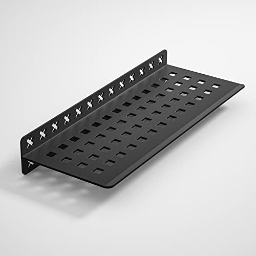 Shower Shelf for Tiled Wall Remodel and Renovation Matte Black 10"x4''